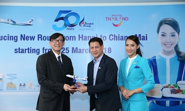Ra mắt đường bay thẳng Hà Nội-Chiang Mai đầu tiên 